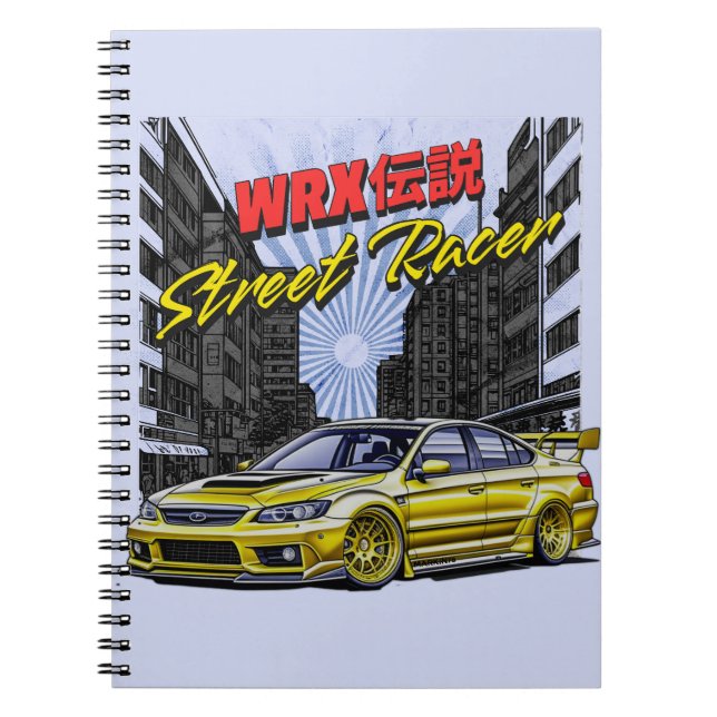 STREET RACER - IMPREZA WRX LEGEND NOTEBOOK (Front)