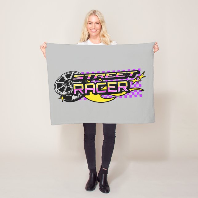 STREET RACERS BURNING WHEEL CLUB FLEECE BLANKET (In Situ)