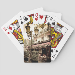 Street restaurant, Paris, France Playing Cards