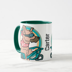 Street Retro Dog with Sunglasses Funny Mug