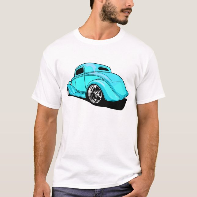 Street Rod Cyan T-Shirt (Front)