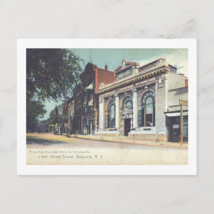 Street Scene, Bayonne, New Jersey Vintage Postcard