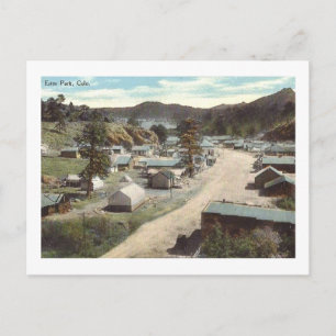 Street Scene, Elkhorn Ave., Estes Park CO Vintage Postcard