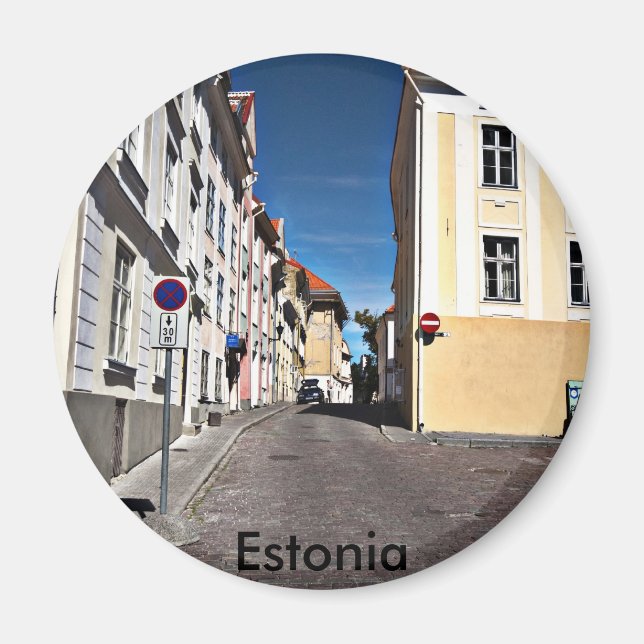 Street Scene Estonia, Magnet (Front)