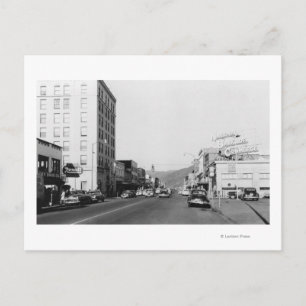 Street Scene in Aberdeen, WA Photograph Postcard