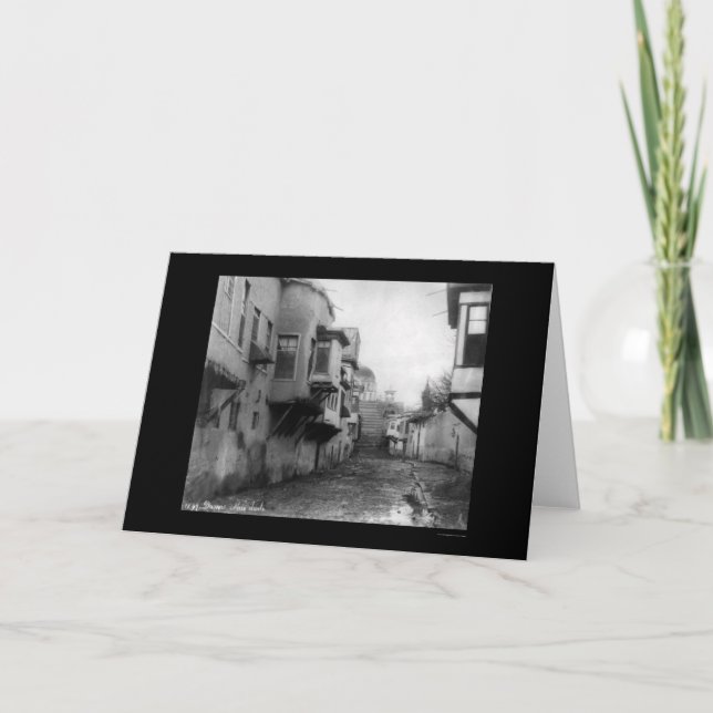 Street Scene in Damascus, Syria 1895 Card (Front)