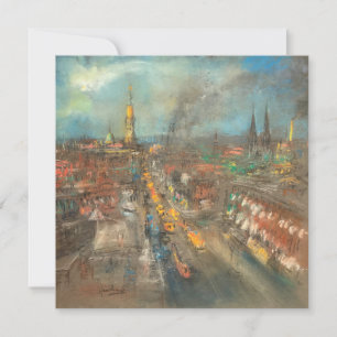 Street Scene in Indianapolis Card