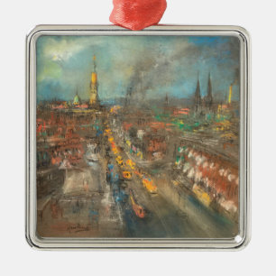 Street Scene in Indianapolis (Indiana, USA) Metal Ornament