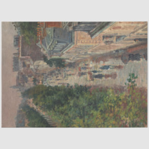 Street Scene in Paris, France (by Maximilien Luce) Tissue Paper