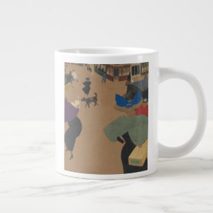 Street Scene in Paris Large Coffee Mug