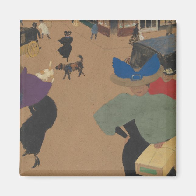 Street Scene in Paris Magnet (Front)