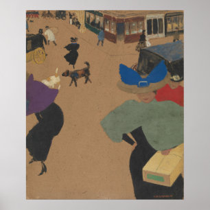 Street Scene in Paris Poster