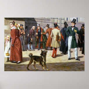 Street Scene in Stockholm Poster