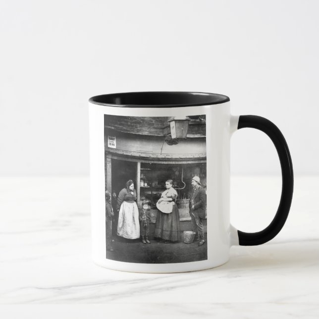 Street scene in Victorian London Mug (Right)