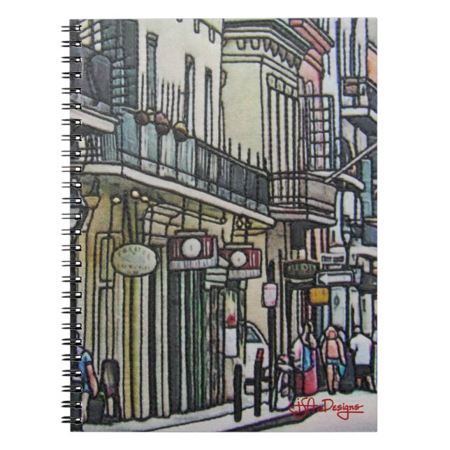 Street Scene of New Orleans Notebook (Front)
