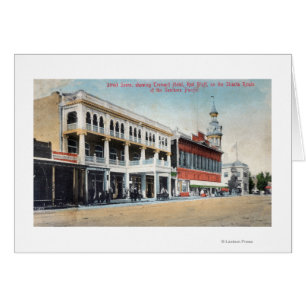 Street Scene Showing the Tremont Hotel