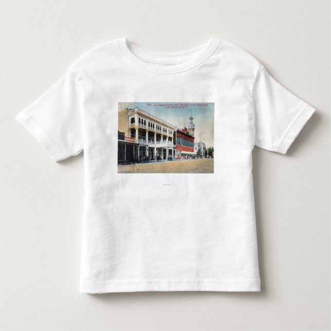 Street Scene Showing the Tremont Hotel Toddler T-Shirt (Front)