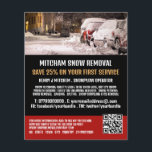 Street Scene, Snow Removal Company Advertising Flyer<br><div class="desc">Street Scene,  Snow Removal Company Advertising Flyer by The Business Card Store.</div>