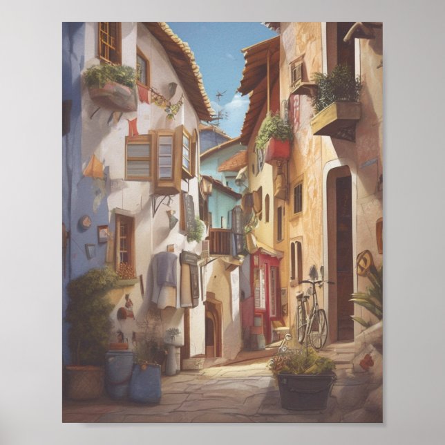 Street Scene - Urban Art Prints  (Front)