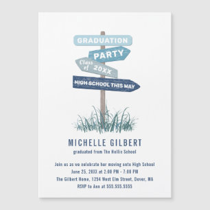 Street Sign 8th Grade Gradution Party Invitation