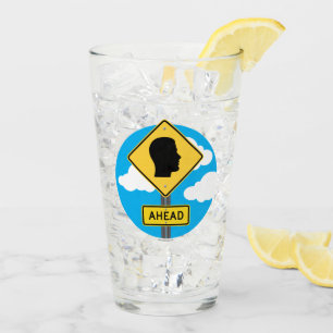 Street Sign AHEAD Glass