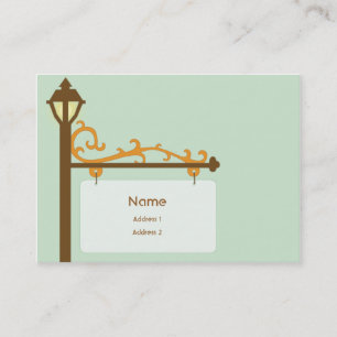 Street Sign - Chubby Business Card