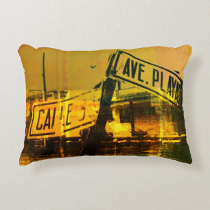 Street Sign Decorative Cushion