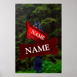 Street Sign for Personalised Names