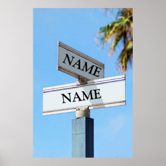 Street Sign for Personalised Names