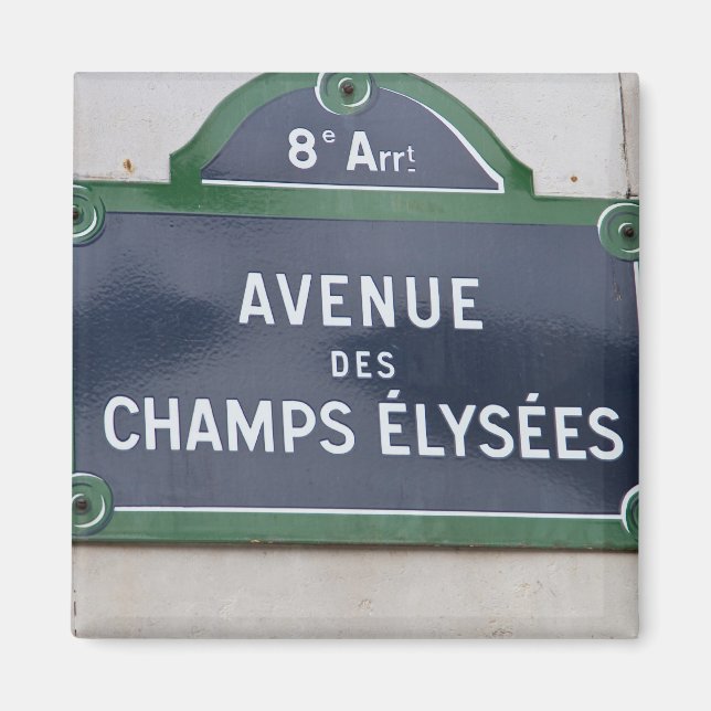 Street sign of Paris Magnet (Front)