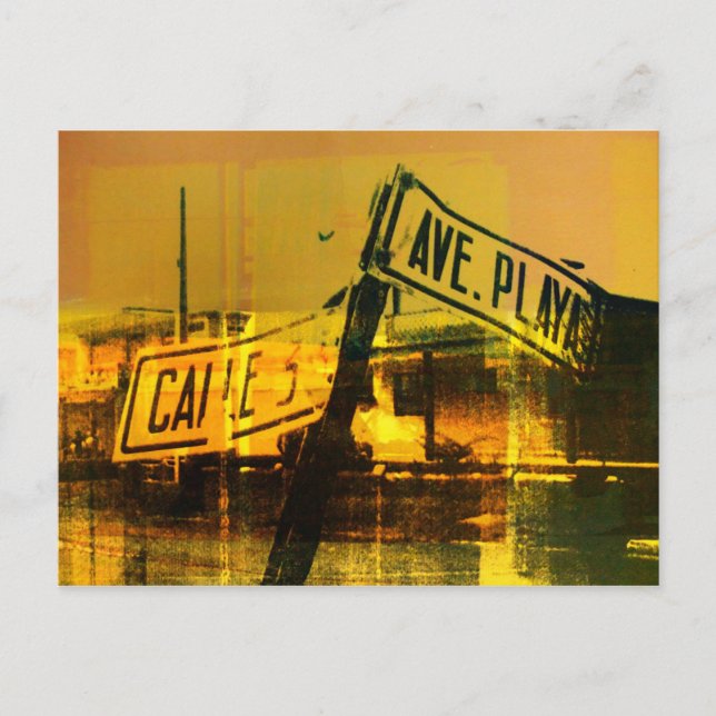 Street Sign Postcard (Front)