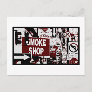 Street Signs in SF Postcard