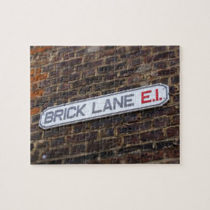 Street Signs of London - Brick Lane -8x10 - 110 pc Jigsaw Puzzle
