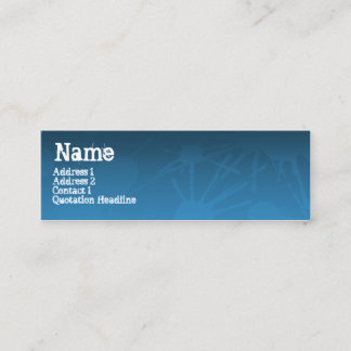 STREET SPLATTER blue Mini Business Card