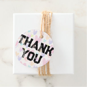 Street Style Distressed College Font Business Favour Tags
