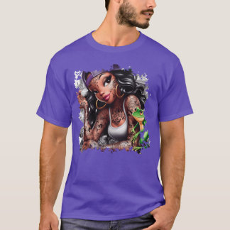 Street Style Hip Hop Girl Rapper retro T-Shirt