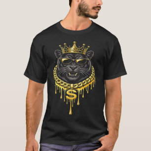 Street Style Panther Drip King T-Shirt
