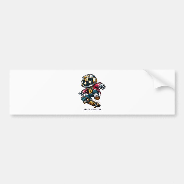 Street Style Skate Series Bumper Sticker (Front)