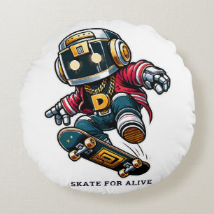 Street Style Skate Series Round Cushion