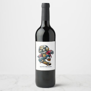 Street Style Skate Series Wine Label