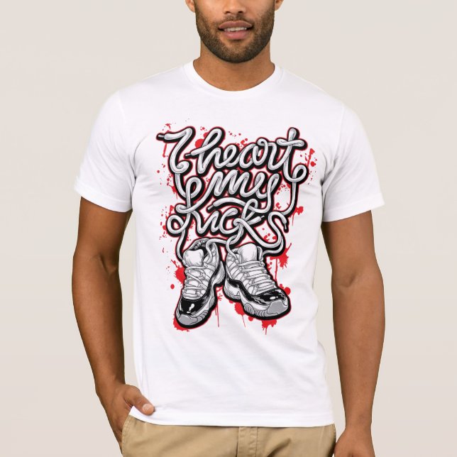 Street Style Sneaker Graphic T-Shirt (Front)