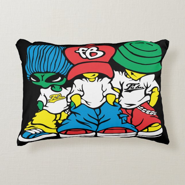 Street Style Squad” Decorative Cushion (Front)