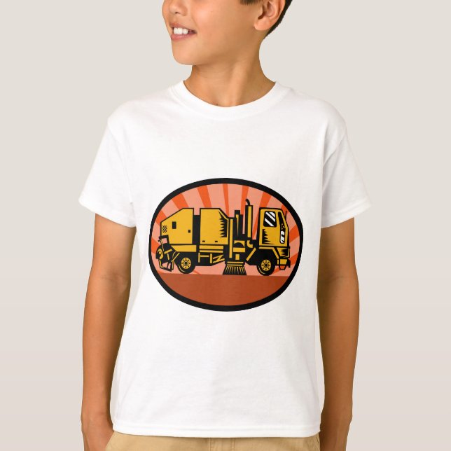 street sweeper cleaner truck T-Shirt (Front)
