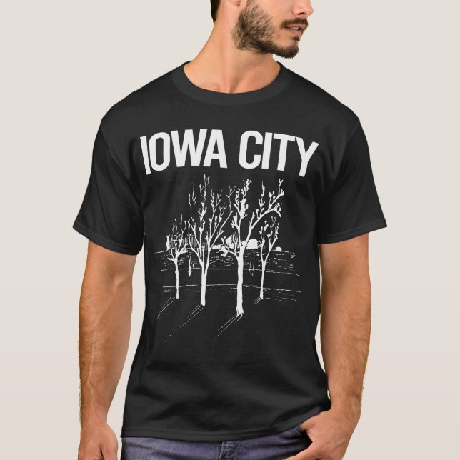 Street Trees Iowa City T-Shirt (Front)