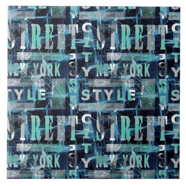 Street, Urban . Ceramic Tile (Front)