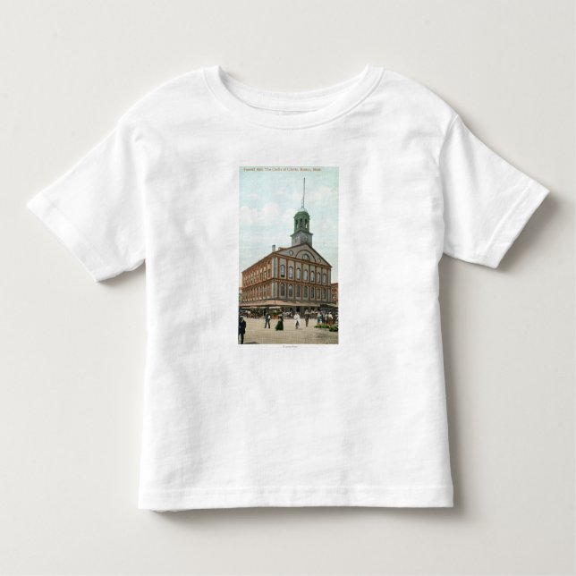 Street View of the Faneuil Hall Toddler T-Shirt (Front)