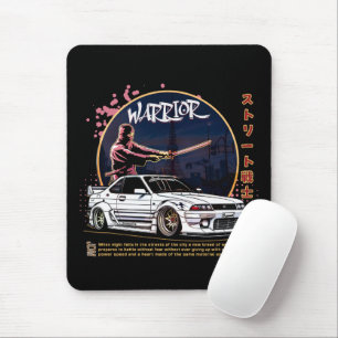 Street Warrior Samurai - Skyline Driver Mouse Pad