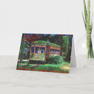 Streetcar Christmas Holiday Card