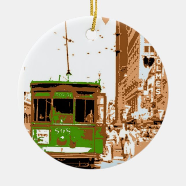 Streetcar Named Desire Ceramic Ornament (Front)