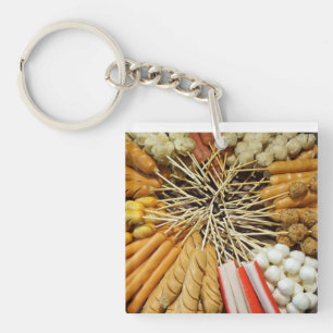 streetfood from a asian market key ring
